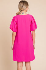 Large-SARAH SHIFT DRESS PINK