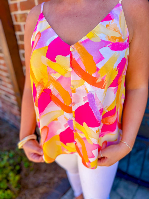 Large-Abstract Color Multi Print Tank