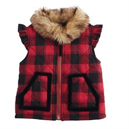 Buffalo fur vest best sale