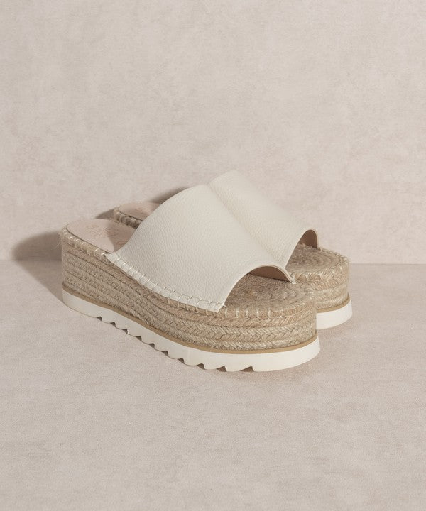 OASIS SOCIETY Ivy - Espadrille Platform Slide – shoptheexchange