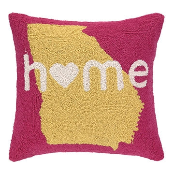 Home In Georgia Hook Pillow - shoptheexchange