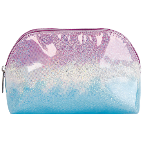 Ombre Sparkly Oval Cosmetic Bag - shoptheexchange