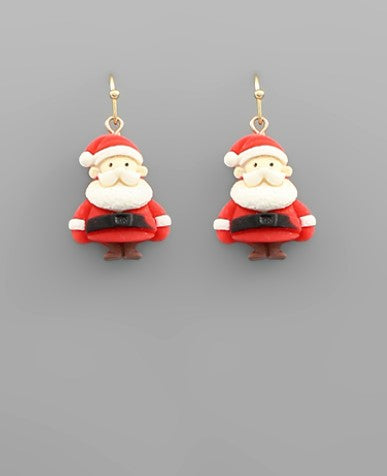 Santa Clay Earrings