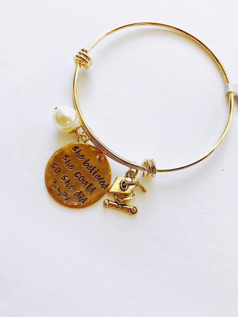 She Believed She Could So She Did Bangle - shoptheexchange
