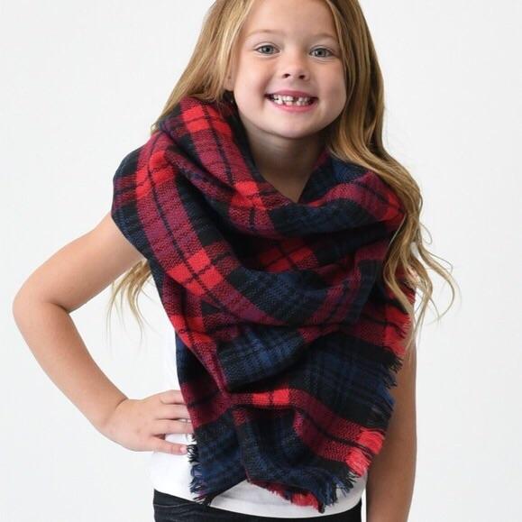 Tween Blanket Scarf Red Green shoptheexchange