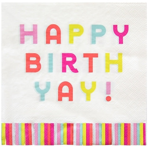 Happy Birth-YAY Lnch Napkin 20 ct.