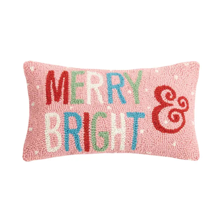 Merry and Bright Hook Pillow