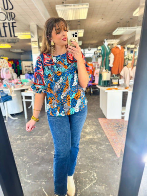 Small - On the Wild Side Printed Top