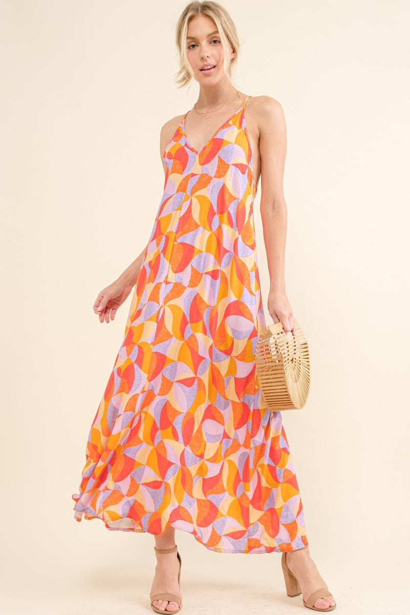 Sunset Sleeveless Maxi Dress