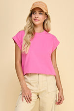 Medium- Best Basic Top- Bubble Gum