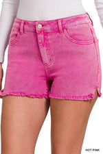Best Colored Denim Shorts - Hot Pink