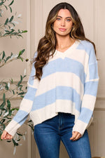 Stella Color Block Striped Sweater