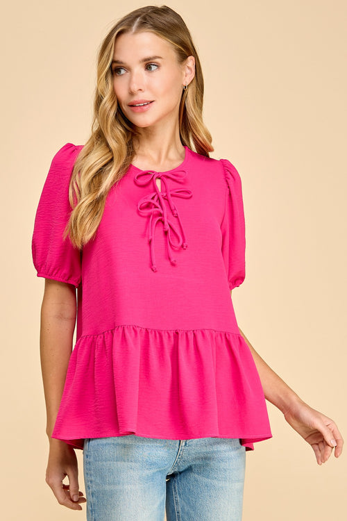 Oh So Berry Peplum Top