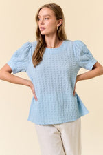 Baby Blues Crepe Top