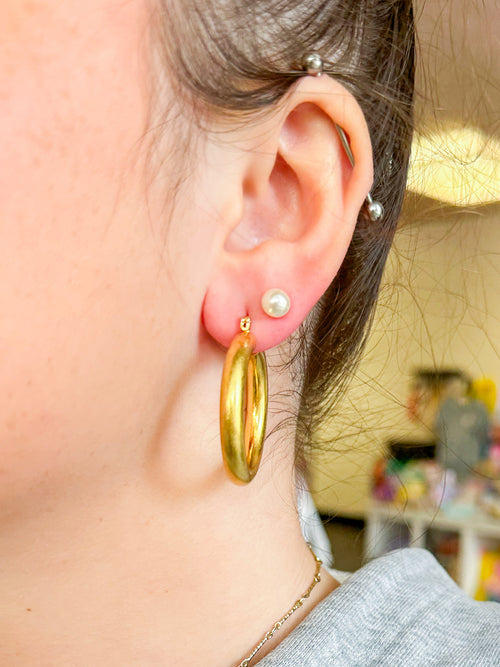 Hypoallergenic Vintage Gold Hoops