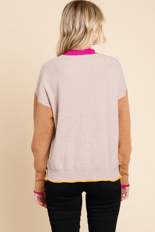 Freely Made Colorblock Pullover