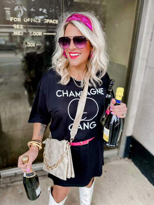DEAL Champagne Gang T Shirt Dress