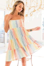Desi Pastel Stripe Dress