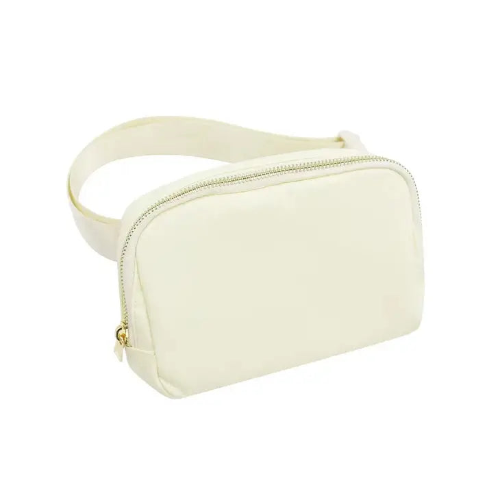 Varsity Collection Fannie Waist Pack Bag - Ivory