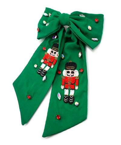 Green Nutcracker Hair Ribbon 🎀