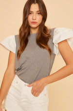 DEAL Statement Chic Two Tone Top