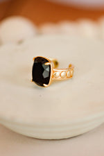 Tatum James Designs Chloe Ring- Black Agate