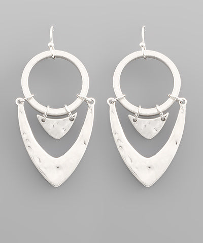 Geometric Earrings Silver
