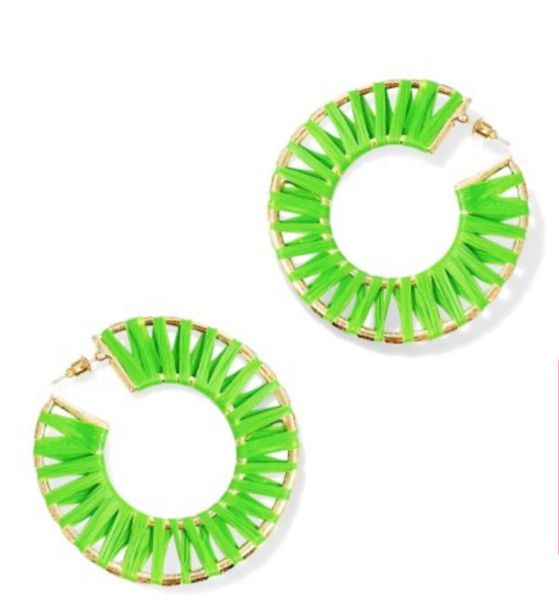 Green Georgia Earrings