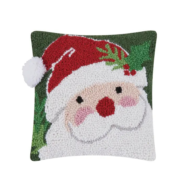 Santa Hat W/Pom Pom Hook Pillow