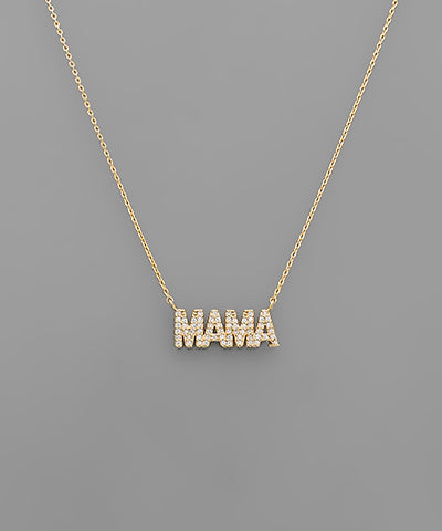 CZ "MAMA" Necklace