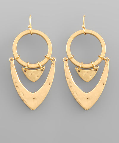 Geometric Earrings Gold
