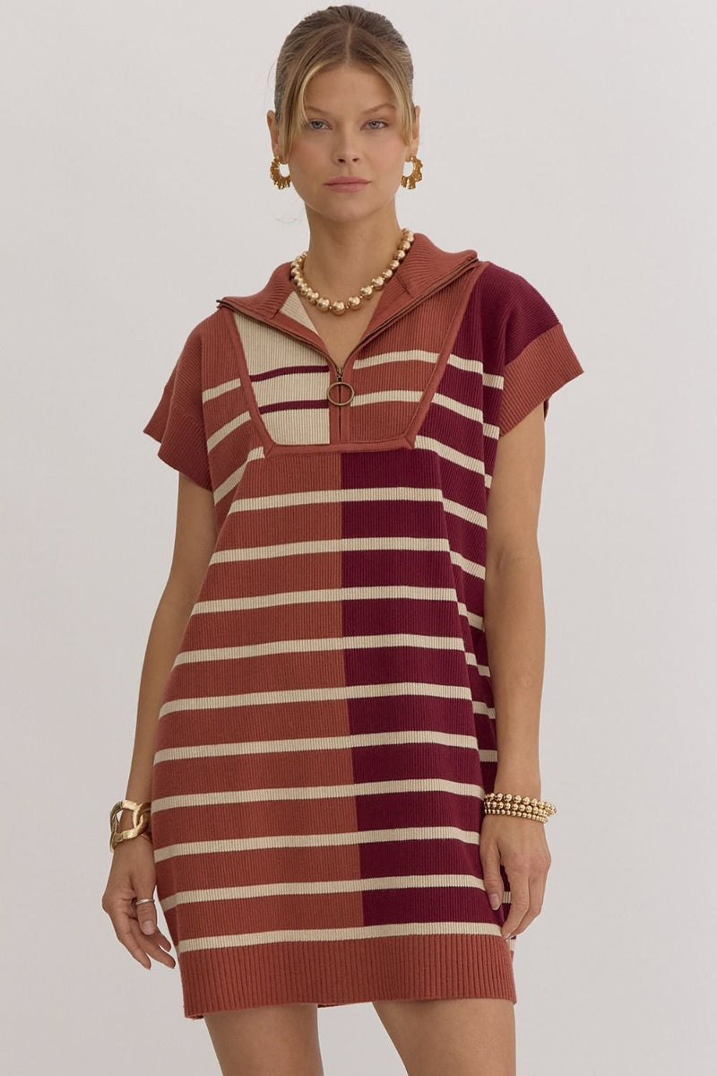 Large-Rosie Ribbed Knit Dress