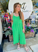 Sweet Like Candy Green Jumpsuit
