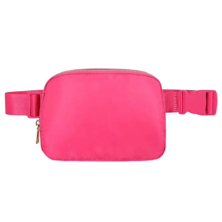 Varsity Collection Fannie Waist Pack Bag - Hot Pink