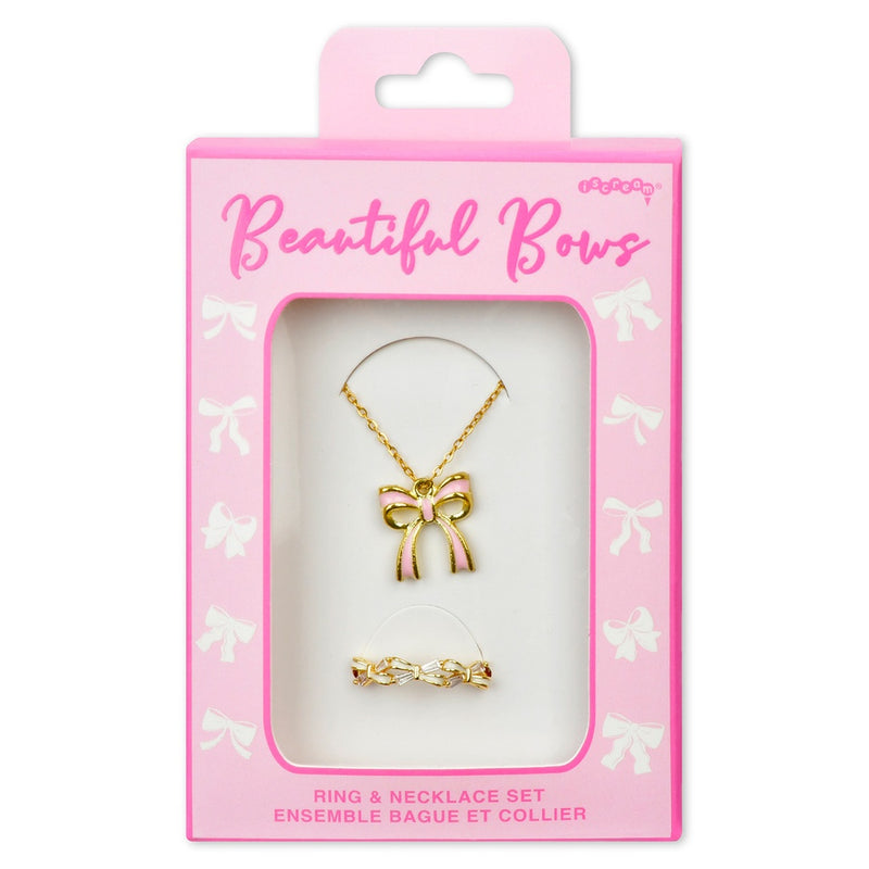 Bows Ring and Necklace Set