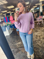 Perfectly You Lavender Sweater