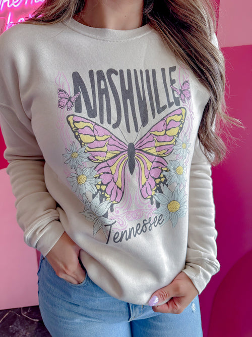 SALE Vintage Butterfly Graphic Sweatshirt