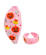 Halloween Candy Corn & Pumpkin Headband