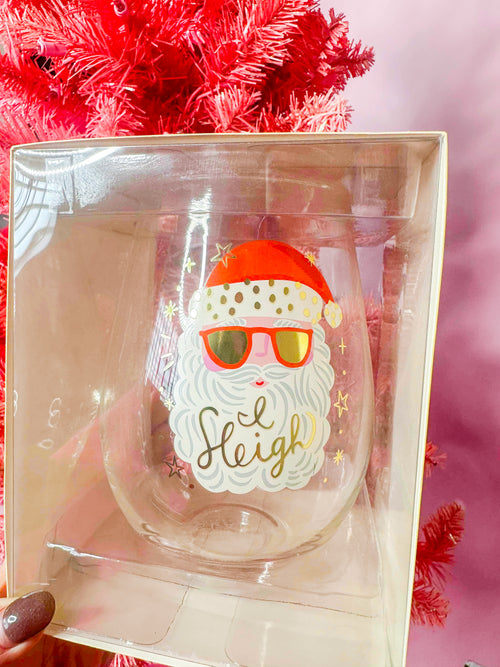 Jumbo Wine Glass- I Sleigh