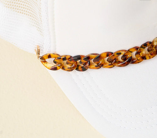 Trucker Hat Chain Accessory - Tortoise