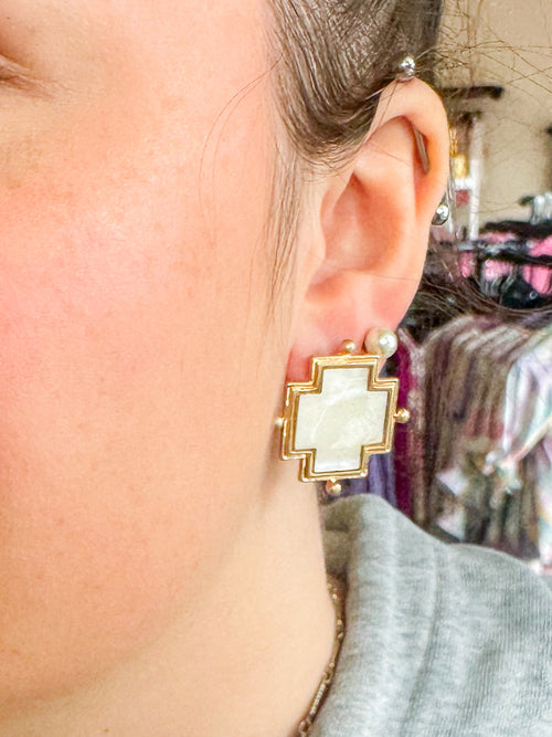 Bone Ivory Danielle Earring