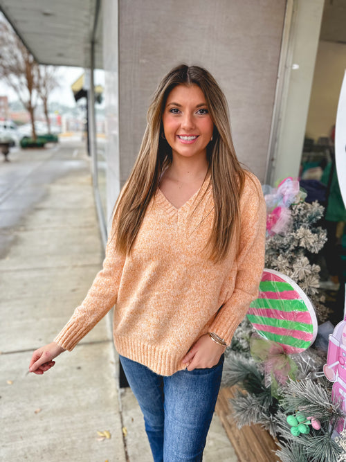Creamsicle Lux Trim Sweater