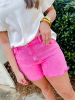 Best Colored Denim Shorts - Hot Pink