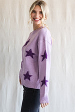 Small-Felicity Star Textured Knit Pullover