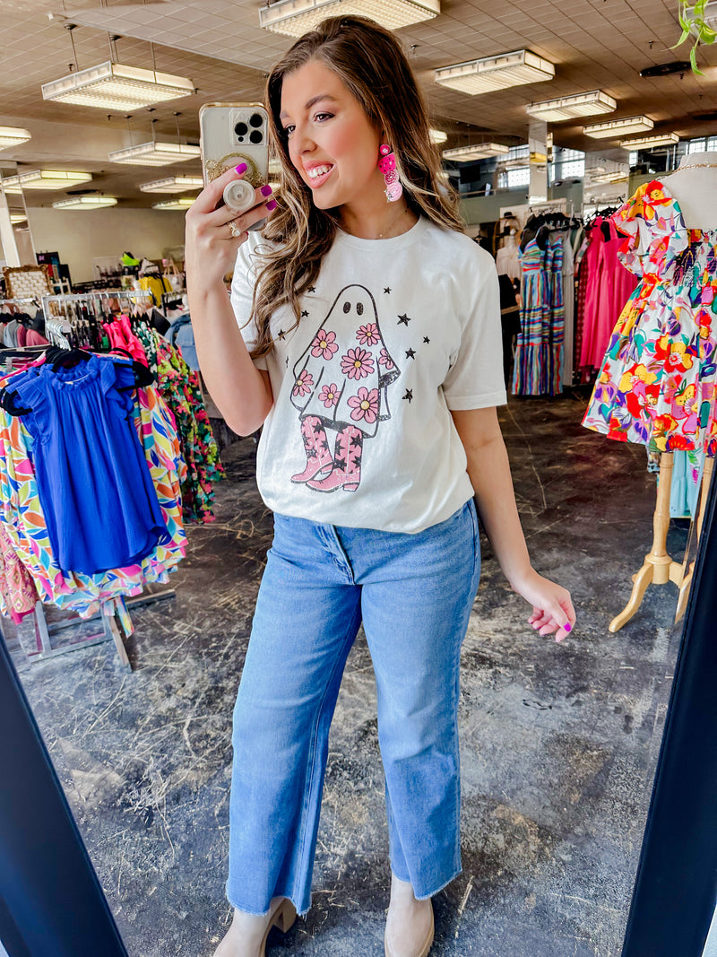Ghost Flower Cowgirl Tee Oversized