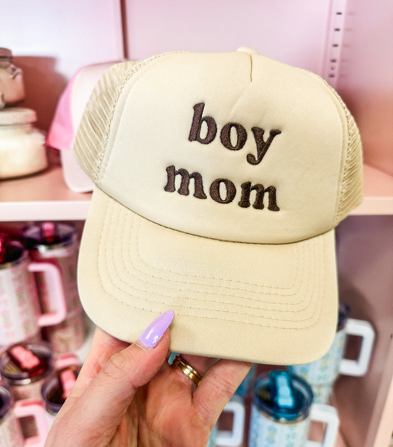 Boy Mama Trucker Hat- Brown
