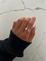 CHAN SUTT WATER RESISTANT BLAKELY WHITE PINK RING