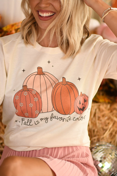 Fall Is My Favorite Color Pumpkins Soft Graphic Tee