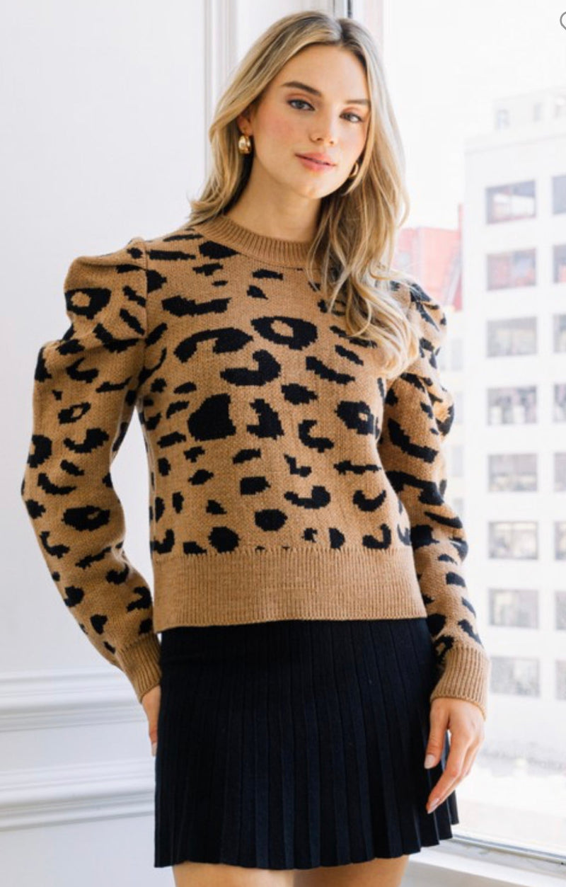 Stay Forever Animal Print Sweater