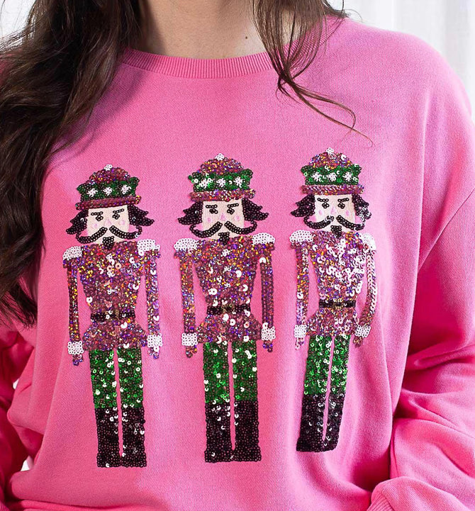 Nutcracker March Sequin Sweatshirt